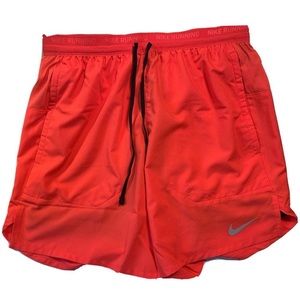 Nike Mens Shorts Stride 7" 2-In-1 Lined Running DM4759-635 Bright Crimson Large
